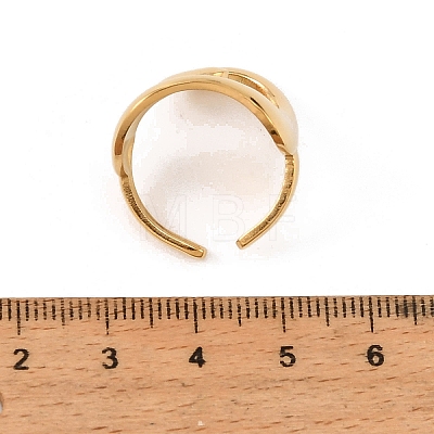 Irregular Brass Cuff Open Rings for Women KK-CBA8D1E-02A-G-1
