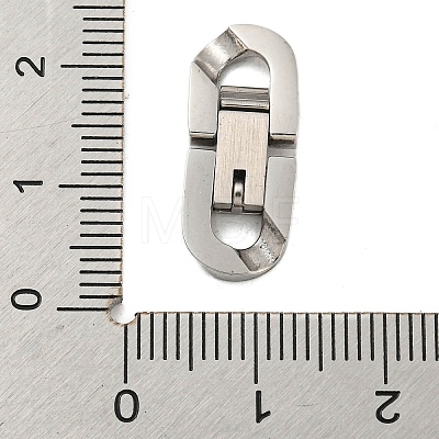 304 Stainless Steel Fold Over Clasps STAS-B029-05B-1-1