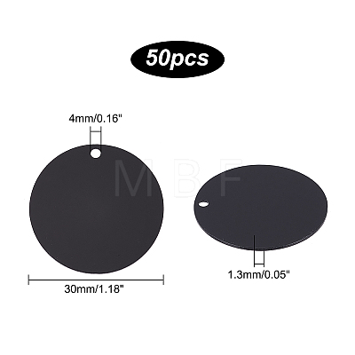   50Pcs Opaque Acrylic Pendants SACR-PH0001-44-1
