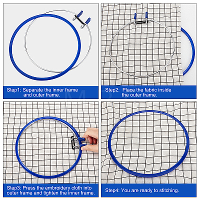 Iron Embroidery Hoops TOOL-WH0001-35A-1