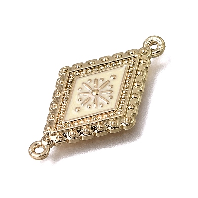Alloy Enamel Hollow Connector Charms FIND-C097-09A-G-1