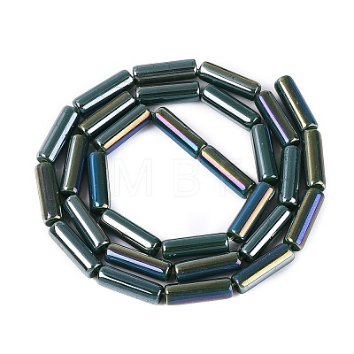 Electroplate Opaque Glass Beads Strands EGLA-Q132-02A-B01-1