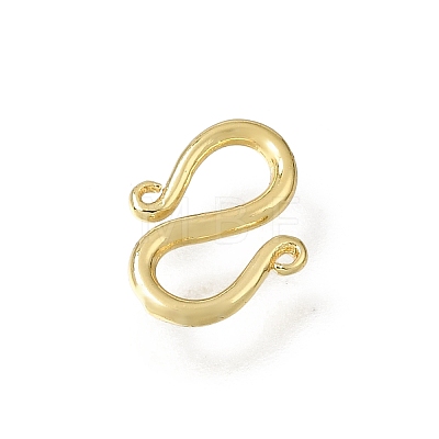Brass S-Hook Clasps KK-CBA0DF0-13G-1