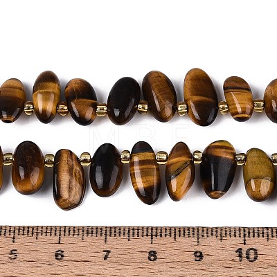 Natural Tiger Eye Beads Strands G-Z091-A21-1