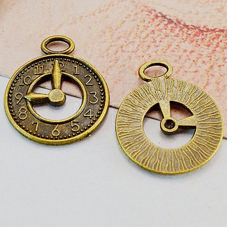 Tibetan Style Alloy Pendants FIND-H002-33AB-1