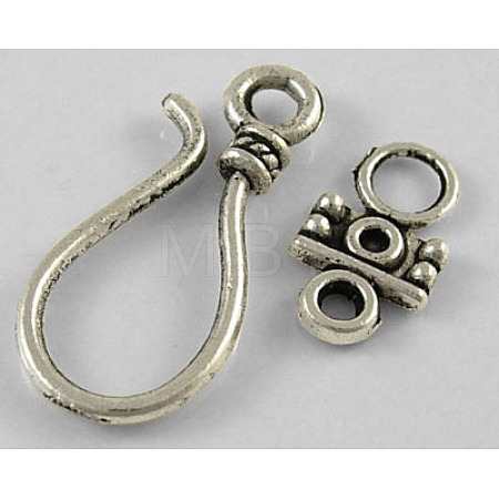 Tibetan Style Hook and Eye Clasps LS-LF1278Y-1