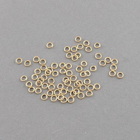 Iron Open Jump Rings X-IFIN-R189-4x0.7mm-G-1