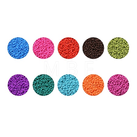 12/0 Baking Paint Glass Seed Beads SEED-US0001-04-2mm-1