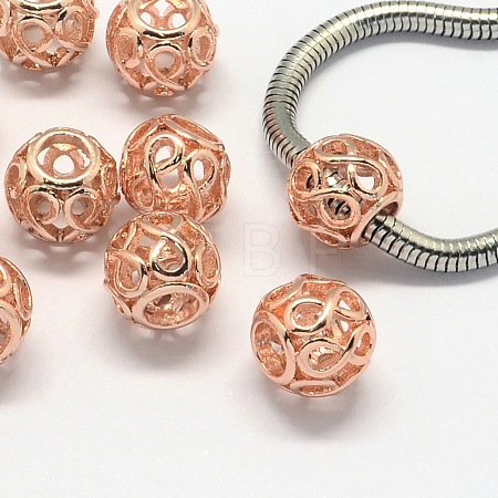 Alloy European Beads X-PALLOY-S079-004RG-1