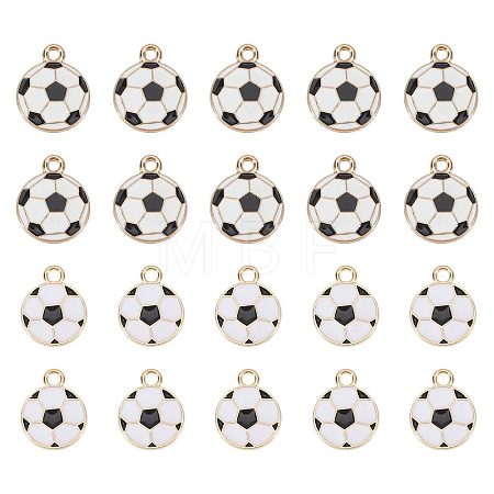 64Pcs 2 Styles Alloy & Enamel Pendants ENAM-PH0003-39-1