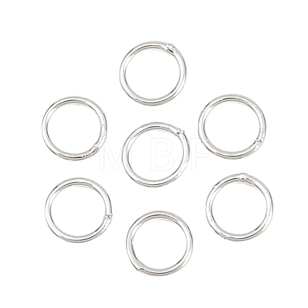 Brass Closed Jump Rings KK-D257-01P-08-1