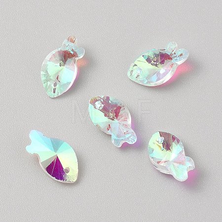Glass Pendants FIND-WH0152-667C-1