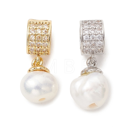 Natural Cultured Freshwater Pearl Pendants PALLOY-JF05580-1