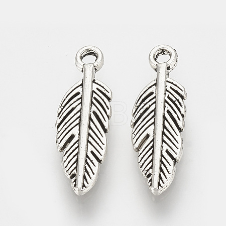 Tibetan Style Alloy Pendants X-TIBEP-S317-10AS-RS-1