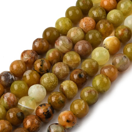 Natural Green Opal Beads Strands G-K245-A17-A02-01-1