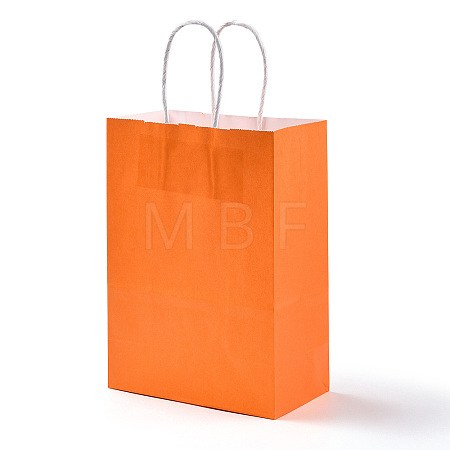 Pure Color Kraft Paper Bags AJEW-G020-B-08-1