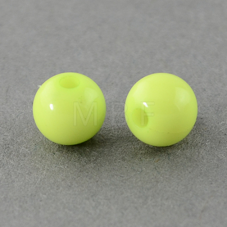 Solid Chunky Acrylic Ball Beads SACR-R812-4mm-05-1