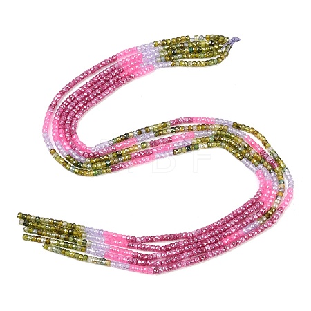 Cubic Zirconia Beads Strands ZIRC-P125-2x3mm-03-1