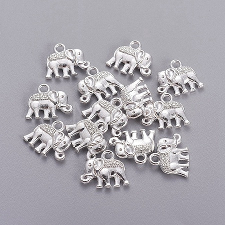 Tibetan Style Alloy Charms PALLOY-P220-01S-NR-1