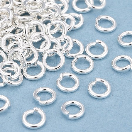 Rack Plating Brass Open Jump Rings KK-O139-18L-S-1