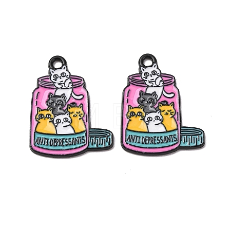 Alloy Enamel Pendants FIND-H069-03B-EB-1
