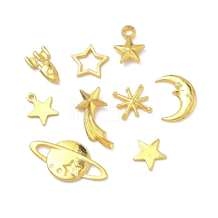 Space Theme DIY Jewelry Making Findings Kits PALLOY-F321-01G-1