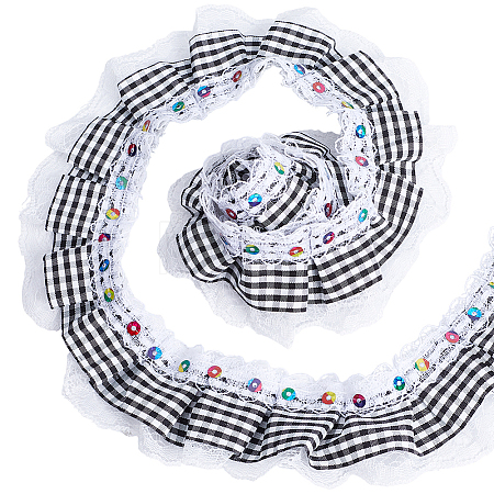 5Yards Polyester Lace Ribbon OCOR-GF0006-20C-1