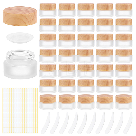 36Pcs Glass Cream Jar AJEW-WA0004-05-1