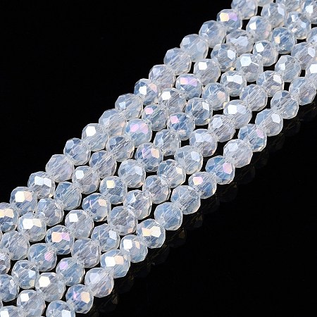 Electroplate Glass Beads Strands EGLA-A044-J3mm-B06-1