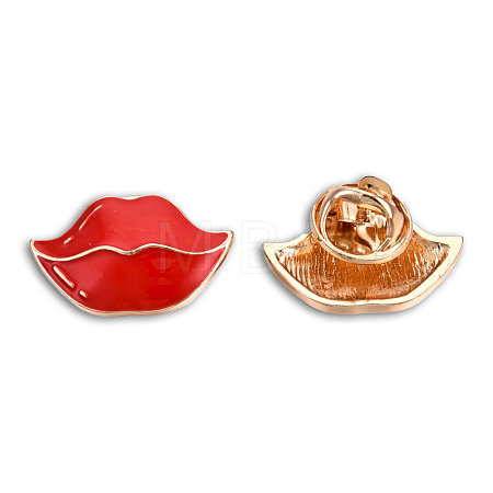 Lip Shape Enamel Pin JEWB-N007-201-1