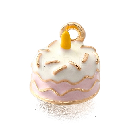Zinc Alloy Enamel Charms FIND-U029-01G-10-1