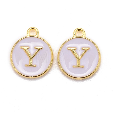Golden Plated Alloy Charms X-ENAM-S118-01Y-1