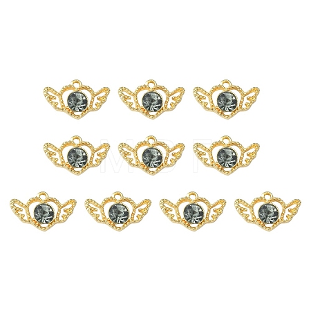 Alloy Rhinestone Pendants ALRI-YW0001-16-1