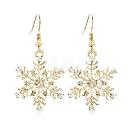 Snowflake Alloy Dangle Earrings FS-WGD9918-06-1