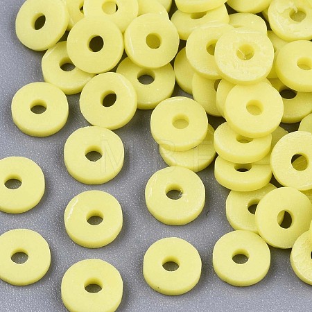 Handmade Polymer Clay Beads X-CLAY-Q251-6.0mm-35-1