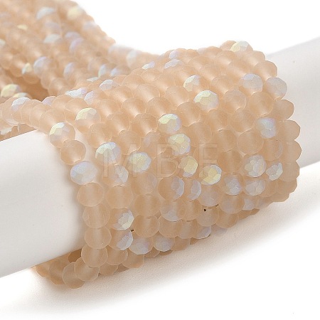 Transparent Glass Beads Strands X1-EGLA-A034-T4mm-MB20-1