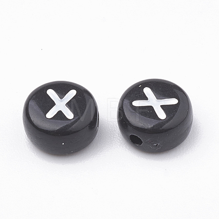Opaque Acrylic Beads SACR-N002-02X-1