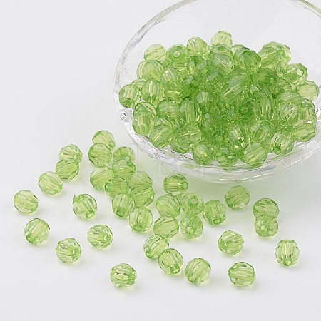 Transparent Acrylic Beads LS-DB8mmC-25-1