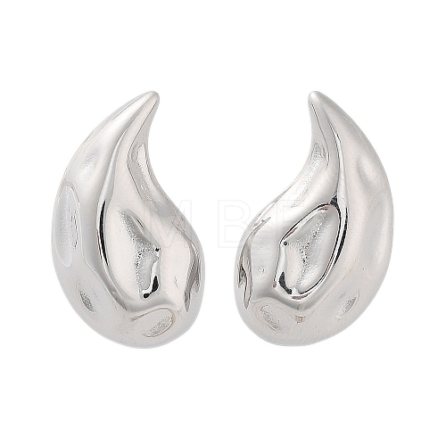 304 Stainless Steel Stud Earrings EJEW-H115-17P-1