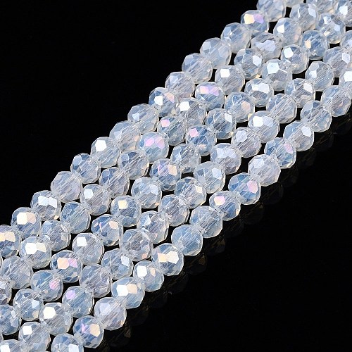 Electroplate Glass Beads Strands EGLA-A044-J3mm-B06-1