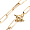 Star Brass Lariat Necklaces NJEW-JN03041-03-5