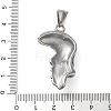 304 Stainless Steel Pendants STAS-M113-07AS-3