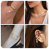 20Pcs 4 Colors Brass Cubic Zirconia Charms KK-TA0009-13B-9
