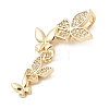 Brass Micro Pave Cubic Zirconia Pendants KK-C141-04KCG-2