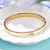 304 Stainless Steel Rhinestone Bangles for Women BJEW-Z092-07G-2