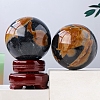 Natural Tourmaline Healing Ball Figurines PW-WG80534-01-3