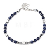 Adjustable 304 Stainless Steel Gemstone Beaded Bracelets FS-WG23DE2-14-1