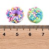 Opaque Resin & Polymer Clay Beads RESI-D025-02-3