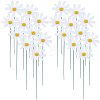 2Pcs Cloth Artificial Sunflower Decorative Garden Stakes DIY-CN0003-96-1