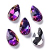 Faceted Teardrop Glass Pendants X-GLAA-O008-A24-1